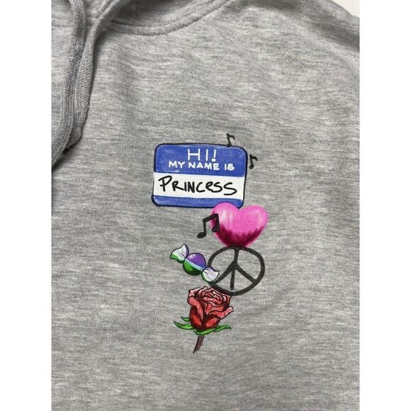 Ashanti Princess Graphic Pullover Hoodie Women Large Gray Music - Picture 4 of 6